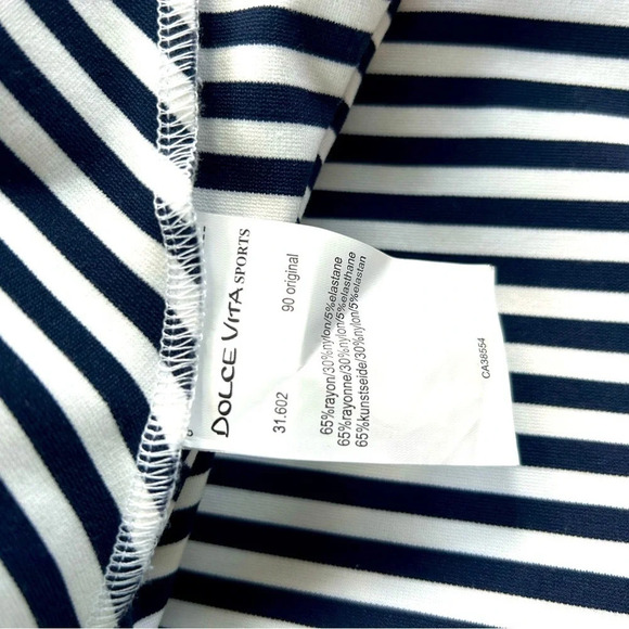 NWOT Dolce Vita Sport jacket- size 6 yellow/navy stripes with star embellishment - Picture 8 of 9